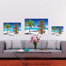 Load image into Gallery viewer, Ocean Breeze Color Multi-Names Premium Canvas