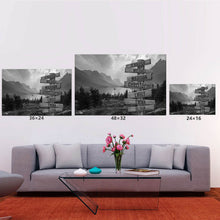 Load image into Gallery viewer, Mountain Range Multi-Names Premium Canvas Poster