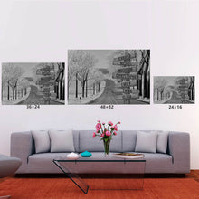 Load image into Gallery viewer, Road Snow Scene Multi-Names Premium Canvas Poster