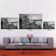 Load image into Gallery viewer, Riverside Scenery Multi-Names Premium Canvas Poster