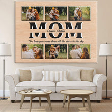 Load image into Gallery viewer, Personalized Mom Gift - Custom Photo And Names Premium Canvas Poster