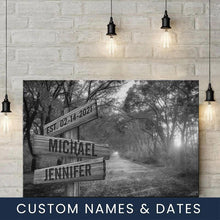 Load image into Gallery viewer, Autumn Road Multi-Names Premium Canvas Poster 2