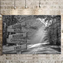 Load image into Gallery viewer, Autumn Sunshine Multi-Names Premium Canvas Poster