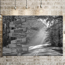 Load image into Gallery viewer, Autumn Sunshine Multi-Names Premium Canvas Poster