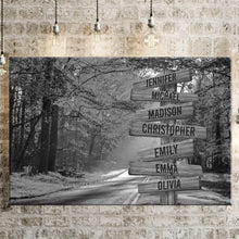 Load image into Gallery viewer, Autumn Sunshine Multi-Names Premium Canvas Poster