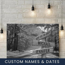 Load image into Gallery viewer, Autumn Sunshine Multi-Names Premium Canvas Poster
