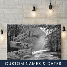 Load image into Gallery viewer, Autumn Sunshine Multi-Names Premium Canvas Poster