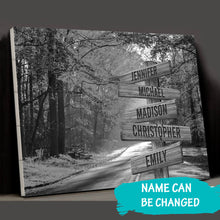 Load image into Gallery viewer, Autumn Sunshine Multi-Names Premium Canvas Poster