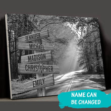 Load image into Gallery viewer, Autumn Sunshine Multi-Names Premium Canvas