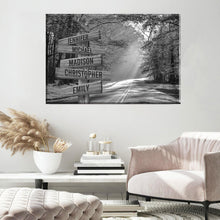 Load image into Gallery viewer, Autumn Sunshine Multi-Names Premium Canvas Poster