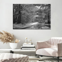 Load image into Gallery viewer, Autumn Sunshine Multi-Names Premium Canvas Poster