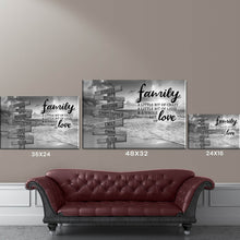 Load image into Gallery viewer, Beach Sunset A Little Whole Lot of Love Multi-Names Premium Canvas Poster