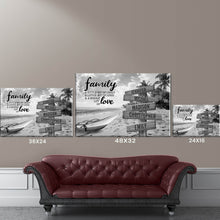 Load image into Gallery viewer, Beach Palm Trees A Little Whole Lot of Love Multi-Names Premium Canvas