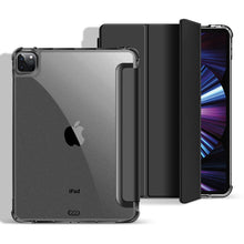 Load image into Gallery viewer, iPad case Folding Stand Transparent Acrylic Hard Tablet Case iPad Cover Casing With Foldable Holder