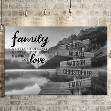 Load image into Gallery viewer, Canyon Pier A Little Whole Lot of Love Multi-Names Premium Canvas Poster