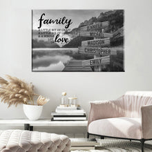 Load image into Gallery viewer, Canyon Pier A Little Whole Lot of Love Multi-Names Premium Canvas Poster