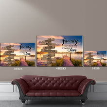 Load image into Gallery viewer, Lake Dock Color A Little Whole Lot of Love Multi-Names Premium Canvas Poster