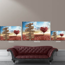 Load image into Gallery viewer, Love Tree Color Multi-Names Premium Canvas