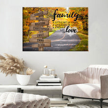 Load image into Gallery viewer, Maple Road Color A Little Whole Lot of Love Multi-Names Premium Canvas