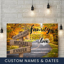 Load image into Gallery viewer, Maple Road Color A Little Whole Lot of Love Multi-Names Premium Canvas Poster