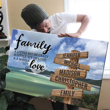 Load image into Gallery viewer, Whitehaven Beach Color A Little Whole Lot of Love Multi-Names Premium Canvas