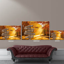 Load image into Gallery viewer, Autumn Sunshine Color Multi-Names Premium Canvas Poster