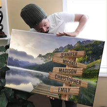 Load image into Gallery viewer, Canyon Pier Color Multi-Names Premium Canvas