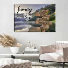 Load image into Gallery viewer, Canyon Pier Color A Little Whole Lot of Love Multi-Names Premium Canvas Poster