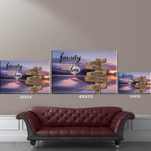 Load image into Gallery viewer, Lakeside Landscape Color A Little Whole Lot of Love Multi-Names Premium Canvas Poster