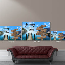 Load image into Gallery viewer, Lakeside Pier Color A Little Whole Lot of Love Multi-Names Premium Canvas