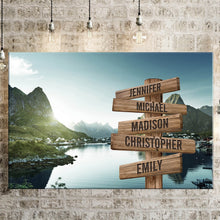 Load image into Gallery viewer, Mountain Creek Color Multi-Names Premium Canvas