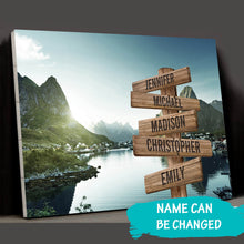 Load image into Gallery viewer, Mountain Creek Color Multi-Names Premium Canvas