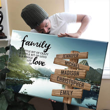 Load image into Gallery viewer, Mountain Creek Color A Little Whole Lot of Love Multi-Names Premium Canvas