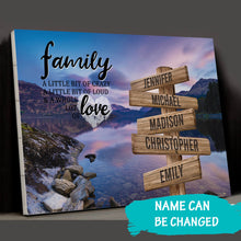 Load image into Gallery viewer, Mountain Lake Color A Little Whole Lot of Love Multi-Names Premium Canvas