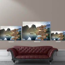 Load image into Gallery viewer, Mountain River Color Multi-Names Premium Canvas Poster