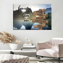 Load image into Gallery viewer, Mountain River Color A Little Whole Lot of Love Multi-Names Premium Canvas Poster