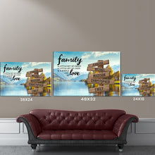 Load image into Gallery viewer, Riverside Scenery Color A Little Whole Lot of Love Multi-Names Premium Canvas