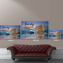 Load image into Gallery viewer, Riverside Sunset Color A Little Whole Lot of Love Multi-Names Premium Canvas Poster