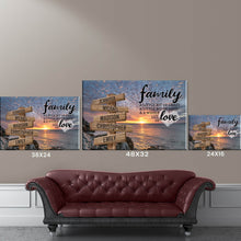 Load image into Gallery viewer, Sea Sunrises Color A Little Whole Lot of Love Multi-Names Premium Canvas Poster