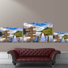 Load image into Gallery viewer, Summer Pier Color Multi-Names Premium Canvas