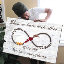 Load image into Gallery viewer, Infinity Anniversary Names Premium Canvas