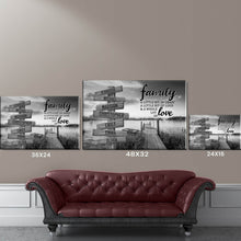 Load image into Gallery viewer, Lake Dock A Little Whole Lot of Love Multi-Names Premium Canvas Poster