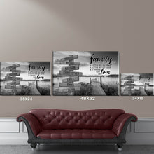 Load image into Gallery viewer, Lake Dock A Little Whole Lot of Love Multi-Names Premium Canvas