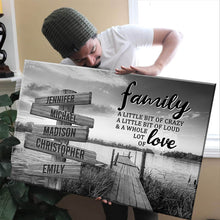Load image into Gallery viewer, Lake Dock A Little Whole Lot of Love Multi-Names Premium Canvas