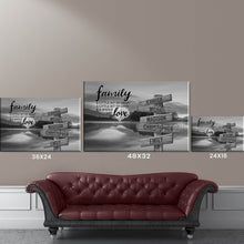 Load image into Gallery viewer, Lakeside Landscape A Little Whole Lot of Love Multi-Names Premium Canvas Poster