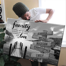 Load image into Gallery viewer, Lakeside Pier  A Little Whole Lot of Love Multi-Names Premium Canvas