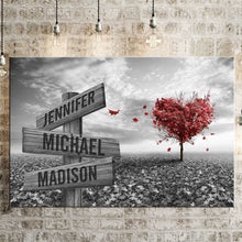 Load image into Gallery viewer, Love Tree Multi-Names Premium Canvas Poster
