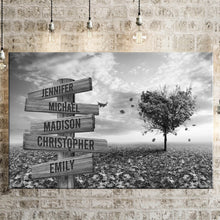 Load image into Gallery viewer, Love Tree Multi-Names Premium Canvas
