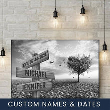 Load image into Gallery viewer, Love Tree Multi-Names Premium Canvas Poster