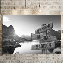 Load image into Gallery viewer, Mountain Creek Multi-Names Premium Canvas